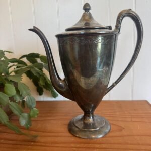 Vintage Wilcox silver plate N7016 coffee pot with patina